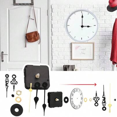 Clock Movement Mechanism DIY Repair Parts Replacement With Short Hands Clock Repair Replacement Parts Suitable For Halloween And Christmas