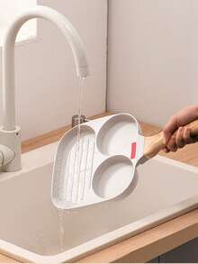 1 件厚鸡蛋香肠翅煎锅、温度计锅、早餐锅、烤盘 - 彩色 - 查看 5