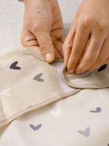 1 pieza Babero impermeable, babero de alimentación delantal para bebé y niño pequeño, bata de comer con bolsillo grande para 6-36 meses