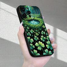 Beautiful Four-Leaf Clover Pattern Mobile Phone Case, Advanced Frosted Texture, New Hot Selling, Full Camera Protection, Shockproof, Anti-Fall, Anti-Fingerprint, Suitable For IPhone 16/15/14/13/12/11/X/XR/XS/8/7/SE Mini Plus Pro Max Series, Can Be Used As A Gift For Male And Female Friends - Style 1 (1PC) - View 7