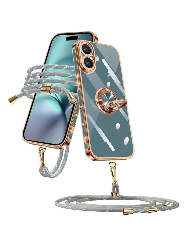 Apple Phone 17 ケース ショルダー リング付き 耐衝撃 スマホケース