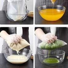 1pc Reusable Fine Mesh Nylon Filter Bag Nut Milk Yogurt Tea Beer Coffee Oil Food Strainer Net Washable Kitchen Tool