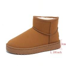 Botas de Neve Femininas, Novos Modelos de Inverno com Reforço Térmico, Uso Externo, Antiderrapante - Caramelo - Visão 3