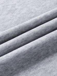 Customized Autumn And Winter, Two Pieces Custom Women's Sweatshirts And Jogging Drawstring Sweatpants Custom-Add Your Text Photos (Landscape/Badge/Couple Photos/Family Photos/Selfies/Pets) - Light Grey - View 5