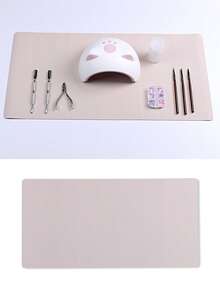 1 件 30*60cm 小型可水洗美甲桌垫，柔软超细纤维 PU 皮革材质，可重复使用可折叠美甲沙龙桌垫，亚克力美甲桌垫，适用于美甲沙龙工作室和家庭使用。美甲用品 - 彩色 - 查看 14