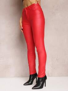 Pantalones pitillo - Rojo - Ver 4