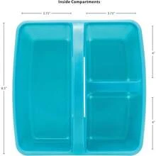 Teal Plastic Storage Caddies 6 Pack