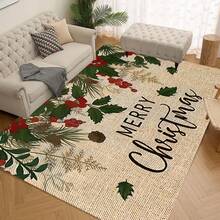 1/2/3 件装加厚 0.47 英寸/1.2 厘米圣诞厨房地垫套装 - 圣诞装饰，一品红图案，防滑记忆海绵底，适用于厨房、家庭办公室、洗衣房、浴室装饰 - 彩色 - 查看 15