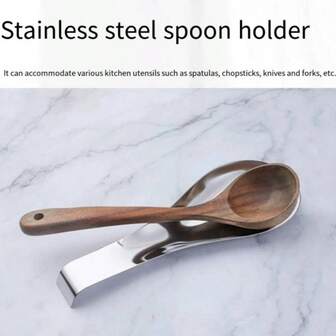 Stainless Steel Spoon Rest, Spoon Holder, Spoon Pad, Flat Spoon Holder For Kitchen Utensils