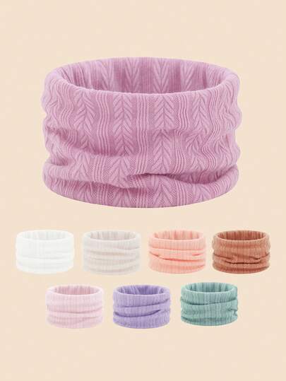 1 Pieza Cuello Calentador Sólido para Niños y Cuello Calentador para Niños Pequeños, Bufanda de Cuello para Niños, Protección Facial de Invierno Suave Cuello Calentador de Esquí para Niños y Niñas en Clima Frío