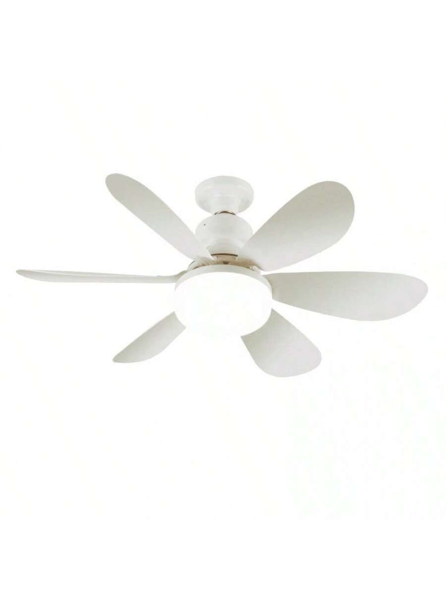 Ventilador de flores LED de 30 W con aspas blancas