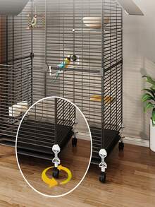 Large Bird Cage, Luxury Villa For Parrots, Macaws, Cockatoos, Finches, With Feeder And Perch