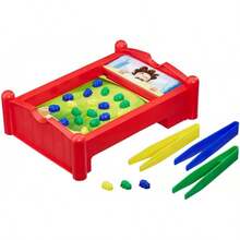 Gaming Pulgas Locas - Juego de Mesa con 1 Tablero, 36 Piezas de Colores y 3 Pinzas para 2 o 3 Jugadores a Partir de 4 años - Juego Pulgas Locas - Ver 8