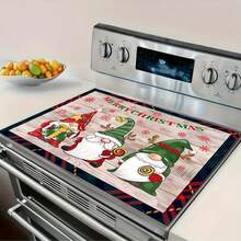 1 pieza Cubierta superior de horno. La alfombra de mesa de barro de diatomeas es adecuada para cocina eléctrica, estufa, fregadero, secado rápido, drenaje de cocina y decoración navideña de cocina. - Multicolor - Ver 4