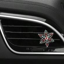 Clip de décoration d'aérateur de voiture de Noël, clip de décoration d'aromathérapie, fournitures d'intérieur pour aérateur de voiture