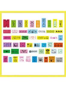 50pcs/Pack Infeel.Me Waterproof UV Printing Sticker Set, Vintage Style Decorative Labels, Die-Cut Scrapbooking Craft Supplies Back To School - Multicolor - View 15