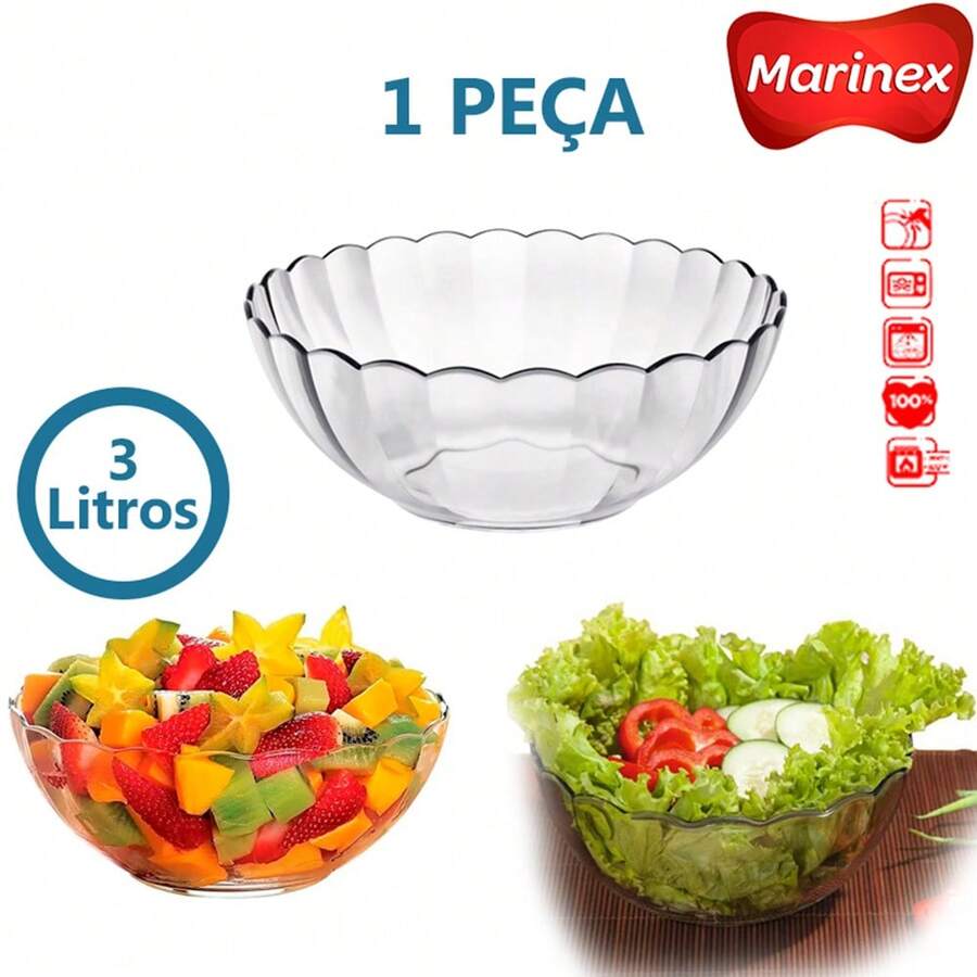 Tigela Bella Astral 3L Nadir Marinex - Branco - Visão 1