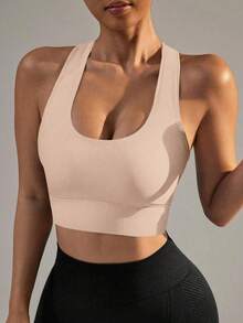 Yefecy Sutiene sport pentru femei, cu susținere ridicată, cu căptușeală fără cusături, pentru yoga, sală de sport, alergare și antrenament