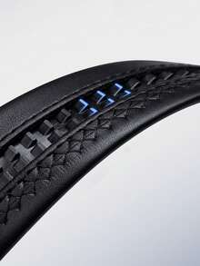 WilliamPOLO Genuine Leather Belt For Men, Casual Waist Belt, 3.5cm Width, Adjustable Automatic Buckle, Can Be Trimmed To Fit