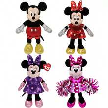 Ty 官方授权毛绒娃娃，柔软舒适，蓬松质感，精美刺绣细节，柔软尾巴，适合所有年龄段的儿童。 - 米妮 - 查看 2