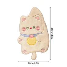 Cute Cat Hand Towel Double-Thickness Hand Towel Quick-Drying Absorbent Kitchen Cleaning Rag Bathroom Hanging Towels Home Supplie - 3 - View 8