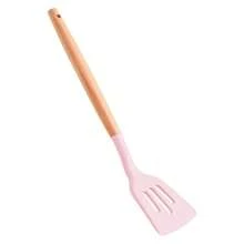 1 Pc Wooden Handle Silicone Spatula Kitchen Stir-Fry Spatula Home Cooking Silicone Kitchenware Steak Pan Spatula