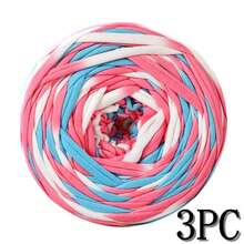 1/3 Pcs T-Shirt Yarn, Woven Fabric Knitted Yarn, Used For Crocheting And Knitting Bags, Cushions, Dolls, Handicraft Crochet Projects - Multicolor - View 52