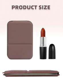 1/2 قطعة مرآة مكياج محمولة قابلة للطي، مرآة تجميل محمولة، مرآة زينة محمولة قابلة للتعديل، تصميم جلد PU مدمج، مرآة مكتبية مستطيلة مدمجة، مرآة تجميل محمولة للتصليح للنساء والفتيات - مرآة مكياج، حقيبة ملحقات السفر، مستلزمات السفر الأساسية لعطلة الصيف والعودة إلى المدرسة