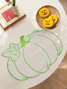 1-200 pièces Napperons de table d'Halloween en forme de citrouille, faciles à nettoyer, à essuyer, antidérapants, tapis de table à manger, décoration pour fête de mariage, festival, convient pour la maison, le restaurant, la décoration de table à manger, articles ménagers