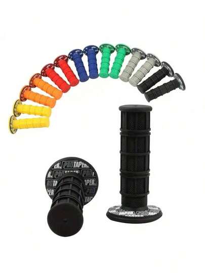 Motorcycle Accessories - Handlebar Rubber Sleeves, Anti-Slip & Wear-Resistant Rubber Covers For Motorcycle, Dirt Bike, Street Bike, Racing Bike Throttle Handles
