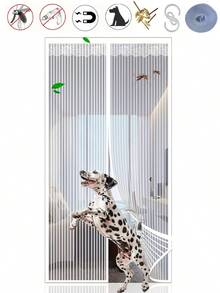 Magnetische Fliegengittertür - selbstschließend, schwer belastbar, handsfree Mesh-Abtrennung hält Insekten fern - tierfreundlich für Außentüren, Balkontüren, Schlafzimmertüren und mehr