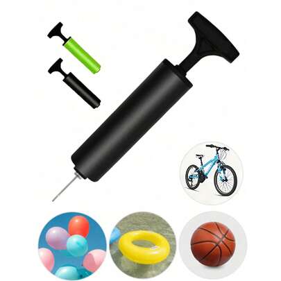 Bomba de mano portátil para voleibol, fútbol, baloncesto, inflador de globos duradero con aguja, regalos para el Día del Padre, Día de la Madre, Navidad, Acción de Gracias, Halloween, Día de San Valentín