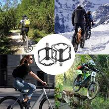 1 Pair Mountain Bike Pedals, Aluminum Alloy Bearing Pedals, DU Pedal Pads, Bicycle Accessories With 20 Anti-Slip Pins, CNC Machined Flat Platform Pedals, 9/16" Lightweight Platform, Suitable For Road Bikes, Mountain Bikes, BMX - Multicolor - View 7