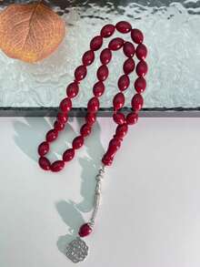 1pc 45pcs 10cm Acrylic Prayer Beads Misbaha, Faux Amber - Multicolor - View 24