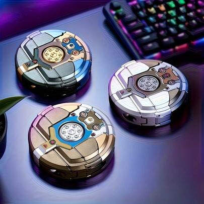 360° Rotation Gravity Sensor Transforming Finger Spinner Robot - Durable ABS Resin, Desktop Creative Leisure Toy, Futuristic Design, Stress Relief Toy