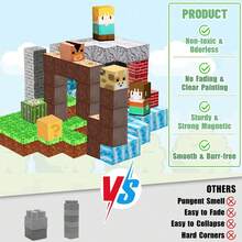 60/120/160pcs Magnetic Building Blocks, CoolNuro DIY Animal Forest Set, Suitable For 3+ Years Old Boys & Girls, Birthday Gift, Construction & Geometric Shapes Toy, Christmas Gift