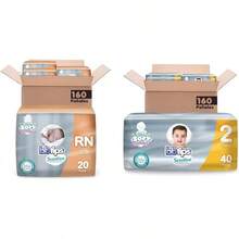 BBtips Sensitive, Recien Nacido, 160 Pañales (8 paquetes con 20 pañales) - Pañales + Salud personal cuidado,Talla 2 - Ver 4