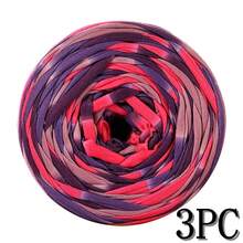 1/3 Pcs T-Shirt Yarn, Woven Fabric Knitted Yarn, Used For Crocheting And Knitting Bags, Cushions, Dolls, Handicraft Crochet Projects - Multicolor - View 60