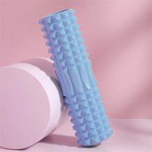 1PC 45cm Foam Hollow Yoga Column Upper Leg Calf Massage Roller Fitness Yoga Pilates Muscle Relaxation Special Moon Tooth Massage Roller Body Sculpting Home Gym Whole Body Muscle Massage Relaxer - Multicolor - View 14