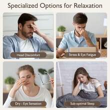 All-In-One Eye Massager With 4 Modes,Airbag Heat Compress And Vibration, Rechargeable And Portable. Relieves Eye Fatigue, Perfect For Home, Car, And Office Use,Great As A Gift - màu đen - Xem 9