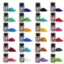 24 Colors Mica Powder, Mica Pigment Suitable For Epoxy Resin, Painting, Dye, DIY Fashion Jewelry Making Material, Resin Casting Coloring Material