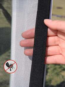 Black Window Screen – Hook & Loop Easy Install, Reusable Mosquito Net For Spring & Summer Home Use