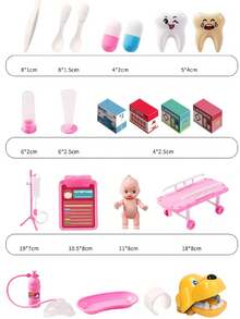 Children Pretend Play Toys Doctor Nurse Role Play Set Medical Tools Stethoscope Injector Simulated Toys Kids Teeth Early Educational Toys Christmas Gifts For Boys Girls Pretend Toys - Multicolor - View 7