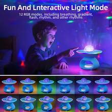 Moderne RGB Projektionslampe - Dekorative Tischlampe, USB aufladbarer Lautsprecher, perfektes Festival-Geburtstagsgeschenk für Freunde