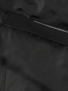 Women's Warm Lined Stand Collar Winter Jacket With Pockets, Zipper Design, Comfortable And Warm, Suitable For Daily Wear, Work, Travel, Running, Casual, Office, Fitness And Outdoor Activities - Black - View 4