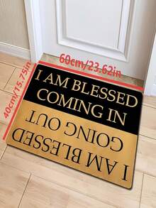 1 buc. Covoraș de ușă nou cu slogan inspirațional, potrivit pentru Crăciun, cadou de Crăciun, pentru sufragerie, dormitor, interior - lavabil la mașină - fabricat din flanel, moale și prietenos cu pielea, fără scărunchiuri, rezistent la apă, îngrijire ușoară, inodor - ideal pentru decorul casei, decorul camerei, covor pentru sufragerie, covor pentru dormitor, covor pentru baie, covor pentru bucătărie, covor, decor hotel - covor, utilizare în toate anotimpurile.