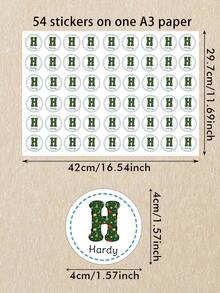 54-540 piezas Pegatinas personalizadas para vacaciones, pegatinas navideñas personalizadas, pegatinas de etiquetas con nombre personalizadas, pegatinas personalizables para niños, decoraciones navideñas, regalos de Navidad, decoraciones para fiestas, patrón de alfabeto navideño, Navidad, pegatinas redondas, sobres, invitaciones, tazas, niños, niño, niña, familia, mamá - Estilo B - Ver 3