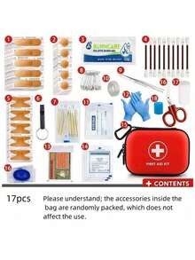 大号急救箱/大型急救箱/小型急救箱，车载，药房，学生医疗包，便携旅行应急包，家用，户外必备，适合圣诞新年礼物