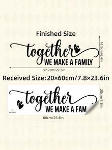 1PC English Phrase Wall Stickers Removable Vinyl Waterproof Stickers Self-Adhesive Easy To Install Suitable For Wall Stickers Living Room Sofa Bedroom Vinyl Home Decoration Decals, Spring Decorations To Make Your Home A New Look, Holiday Decoration Stickers, Birthday Graduation Gifts Room Decor Wall Decor Bedroom Decor Bathroom Decor Room Decor Home Decor Living Room Wall Paper Wall Papers Kitchen Decor Personalised Stickers - Black - View 8