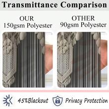 2pcs Boho Macrame Fabric Printed Curtains, Single-Sided Print, Fade-Resistant, Soft, Draping, Thick, Blackout, Machine Washable, Rod Pocket Design, Suitable For Bedroom, Bathroom, Living Room, Closet, Office, Vintage Gift